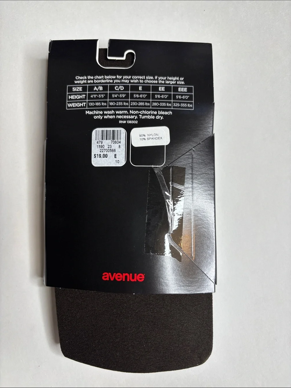 Avenue brown light Control Top Tights